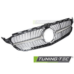 Maska s KAMEROU pro MERCEDES W205 18-21 / S205 18-21 / C205 18-23 / A205 18-23 (Diamantová strieborná chrom)