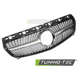 Diamantová mřížka pro MERCEDES W176 12-15 (Stříbrný chrom)