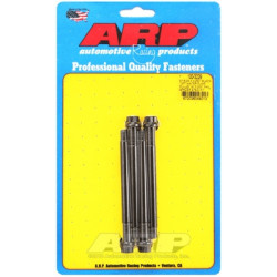 ARP 8740 Chrome Moly Water Pump Pulley Stud with 3.000" Fan Spacer, Black 12-Point - 5/16-24 x 4.250"