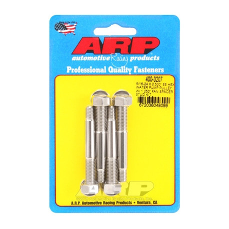 Části motoru ARP 5/16-24 x 2.500 Stainless Steel Hex Water Pump Pulley Studs with 1.250 inch Fan Spacer | race-shop.cz
