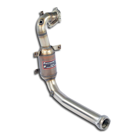 Výfukové systémy SUPERSPRINT Supersprint Turbo downpipe kit + Metallic catalytic converter GRANDE PUNTO ABARTH 1.4T 07+ | race-shop.cz