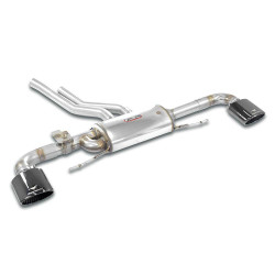Supersprint Rear exhaust right - left with valve, endpipes "GT Black" (170x105mm) AUDI Q8 55 TFSI E-Hybrid 24+ (with valve)