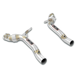 Supersprint Downpipe kit Right + Left (Replaces catalytic converter) FERRARI 488 GTB 3.9L V8 Bi-Turbo 15-19