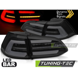 LED ZADNÍ SVĚTLA ČERNÝ KOUŘ SEKVENCE pro VW GOLF 7 17-19 SW