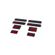 Nálepky 3D Sticker Set Maxton Design (Black and Red) | race-shop.cz