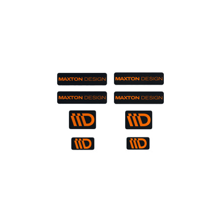 Nálepky 3D Sticker Set Maxton Design (Black and Orange) | race-shop.cz