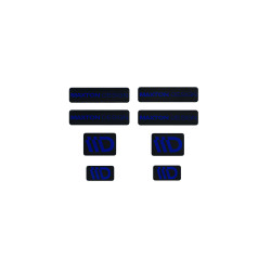 3D Sticker Set Maxton Design (Black and Navy Blue)