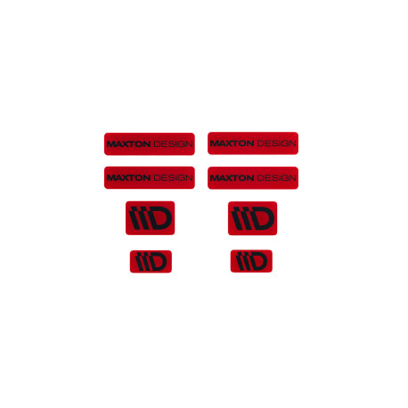 Nálepky 3D Sticker Set Maxton Design (Red and Black) | race-shop.cz