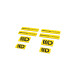 Nálepky 3D Sticker Set Maxton Design (Yellow and Black) | race-shop.cz
