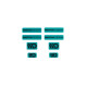 3D Sticker Set Maxton Design (Turquoise and Black)