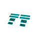 Nálepky 3D Sticker Set Maxton Design (Turquoise and Black) | race-shop.cz
