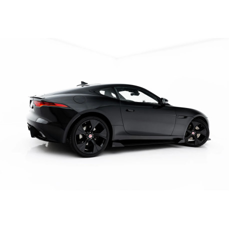 Body kit a vizuální doplňky Boční prahy Street Pro s difuzéry + klapky Jaguar F-Type X152 Facelift 2 (černé + lesklé klapky) | race-shop.cz