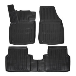 3D gumové podlahové rohože pro SKODA ENYAQ IV 2021-up 4 ks