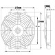Ventilátory 24V 10" High Power Thermatic Electric Fan (24V) | race-shop.cz