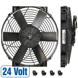 Brushless 14" High power Thermatic Electric Fan (24V)