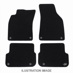 Prémiová černá Velurové autokoberce pro VOLVO V50/ S40 204-2013 4 ks