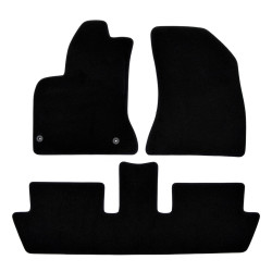 Prémiová černá Velurové autokoberce pro CITROEN C4 Picasso 5seat 2006-2013 4 ks