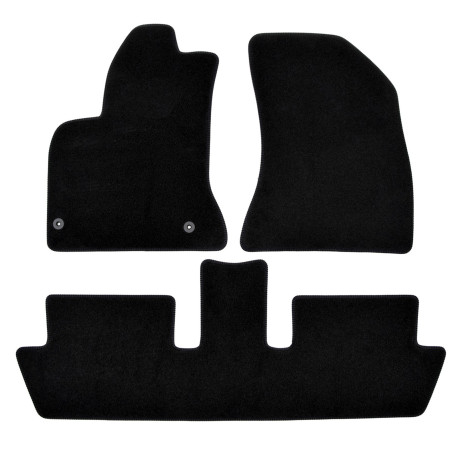 Podle konkrétního modelu Prémiová černá Velurové autokoberce pro CITROEN C4 Grand Picasso 7místný 2006-2013 6 ks | race-shop.cz