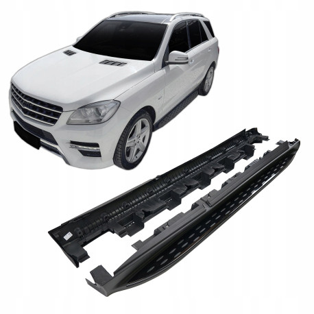Bočné nášľapy Boční schůdky pro Mercedes ML W166 / GLE 2012-2019 (Černý) | race-shop.cz