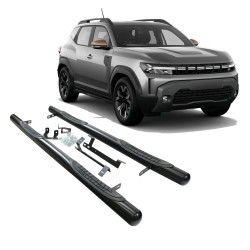 Nerezové kroky pro Dacia Duster 2024-up (Černý)