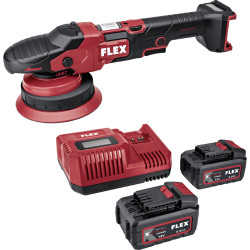Flex XFE 15 150 18-EC Set - Aku-excentrická leštička s volným pohybem 18 V