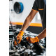 Rukavice Grippaz 246 Protiskluzové nitrilové rukavice oranžové velikost M/8 - 50ks | race-shop.cz