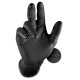 Rukavice Grippaz 246A Protiskluzové nitrilové rukavice černé velikost M/8 - 50ks | race-shop.cz