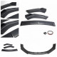 Bazar RACES sada lemů předního nárazníku pro Honda Civic (2016-18) - Gloss black POŠKOZENÉ | race-shop.cz