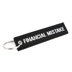 Jet tag klíčenka "Financial Mistake"