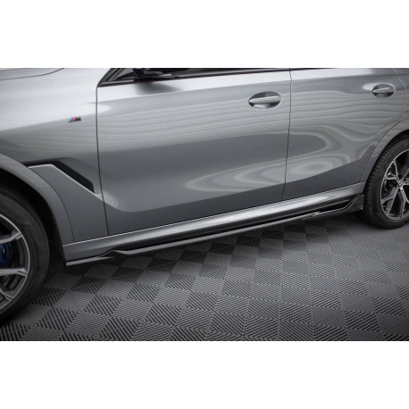 Body kit a vizuální doplňky BOČNÍ PRAHY DIFFUSERS V2 BMW X6 M-PACK G06 FACELIFT | race-shop.cz