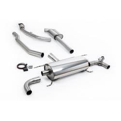 Milltek Cat-back exhaust valved for Alfa Romeo Giulia 2.0T Veloce 2017+