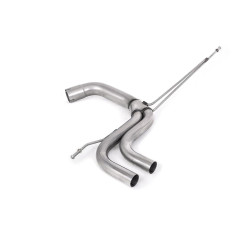 Milltek Race Rear Silencer Delete for Audi A3 1.8 TSI 2WD 3-Door (non-GPF) 2008-2012