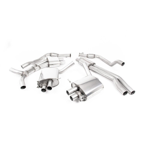 Výfukové systémy Milltek Cat-back exhaust resonated for Audi RS5 2.9 V6 Turbo Coupe (B9.5) (non-GPF) 2019+ - Burnt titanium tips | race-shop.cz