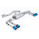 Milltek GPF-back exhaust (louder) for Audi S3 2.0TFSI Quattro Saloon/Sedan 310PS & 333PS (8Y) (GPF) 2020+ - Burnt titanium tips