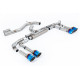 Milltek GPF-back exhaust (loudest) for Audi S3 Saloon/Sedan 310PS & 333PS (8Y) (GPF) 2020+ - Burnt/blue titanium tips
