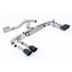 Milltek GPF-back exhaust (loudest) for Audi S3 Saloon/Sedan 310PS & 333PS (8Y) (GPF) 2020+ - Cerakote black tips