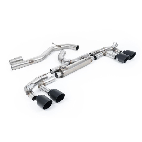 Výfukové systémy Milltek GPF-back exhaust (loudest) for Audi S3 Sportback 310PS & 333PS (8Y) (GPF) 2020+ - Cerakote black tips | race-shop.cz