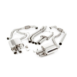 Milltek Cat-back exhaust resonated for Audi S5 3.0 V6 Turbo Coupe/Cabrio (B9) 2017+ - Titanium tips