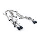 Výfukové systémy Milltek Cat-back exhaust (louder) for Audi S8 4.0 TFSI V8 Saloon/Sedan (D5) (non-GPF, LWB) 2020+ - Cerakote black tips | race-shop.cz
