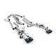 Milltek Cat-back exhaust (louder) for Audi S8 4.0 TFSI V8 Saloon/Sedan (D5) (non-GPF, LWB) 2020+ - Carbon tips