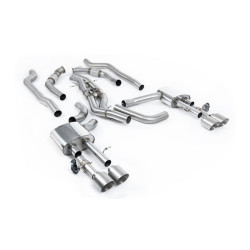 Milltek Cat-back exhaust (louder) twin titanium tips for Audi S8 4.0 TFSI V8 Saloon/Sedan (D5) (non-GPF) 2020+
