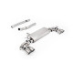 Milltek GPF-back exhaust for BMW M135i xDrive 5 Door (GPF) 2024+ - Brushed titanium tips