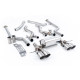 Milltek Cat-back exhaust non-resonated for BMW M2 Coupe (non-GPF) 2023+ - Brushed titanium tips