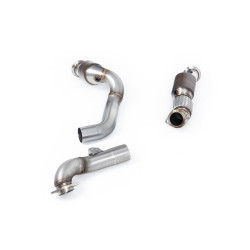 Milltek Large-bore downpipe with sports cat for BMW M2 Coupe (GPF) 2023+