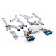 Milltek Cat-back exhaust (loudest) for BMW M2 Coupe (GPF) 2023+ - Burnt/blue titanium tips