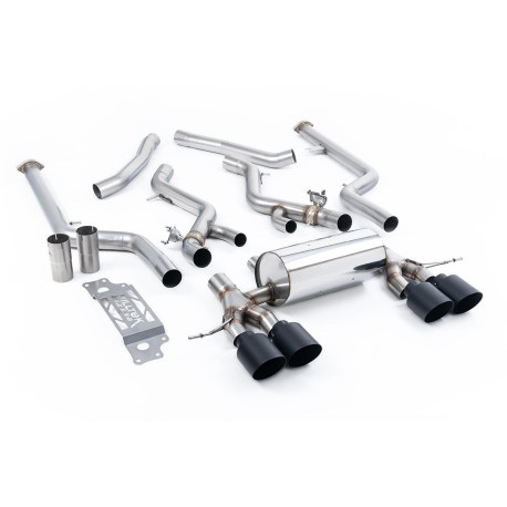 Výfukové systémy Milltek Cat-back exhaust (loudest) for BMW M2 Coupe (GPF) 2023+ - Cerakote black tips | race-shop.cz