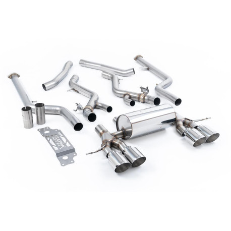 Výfukové systémy Milltek Cat-back exhaust (loudest) for BMW M2 Coupe (GPF) 2023+ - Polished tips | race-shop.cz