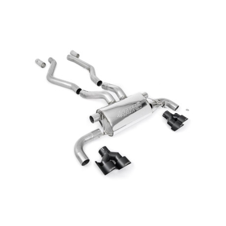VÝFUKOVÉ SYSTÉMY Milltek Milltek GPF-back exhaust for BMW M340i (G20/G21) XDrive Saloon/Touring (GPF) 2019+ - Black tips | race-shop.cz