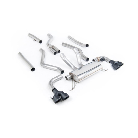 Výfukové systémy Milltek Cat-back exhaust for BMW M340i (G20) Sedan Xdrive (non-GPF) 2021+ - Black tips | race-shop.cz