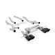 Výfukové systémy Milltek Secondary cat-back exhaust for BMW M4 (G82) S58 3.0 Turbo (non-GPF) 2021+ - Cerakote black tips | race-shop.cz